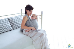 Little Frog Baby Wrap - Grey Cube - 100% kammad bomull