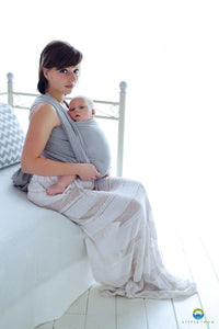 Little Frog Baby Wrap - Grey Cube - 100% kammad bomull