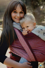 Laden Sie das Bild in den Galerie-Viewer, Little Frog Baby Wrap - Ruby Cube - 100% kammad bomull
