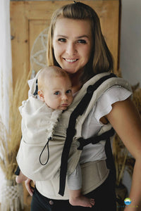 Little Frog Prime Carrier V2 – Leinen Ecru – 85 % Baumwolle, 15 % Leinen