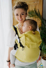 Load image into Gallery viewer, Little Frog XL Toddler Carrier - Linen Amalfi Lemons - 100% linen
