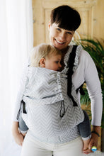 Load image into Gallery viewer, Little Frog XL Toddler Carrier - Platinum Miles - 100% cotton
