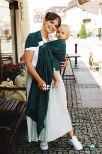 Little Frog Ring Sling - Re Ocean Harmony - 90% combed cotton, 10% recycled cotton