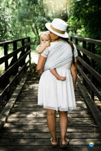 Load image into Gallery viewer, Little Frog Ring Sling - Silver Wildness - 75% combed cotton, 25% linen
