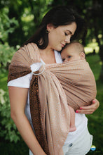 Load image into Gallery viewer, Little Frog Ring Sling - Foxy Cube - 78% combed cotton, 22% tencel/lyocell
