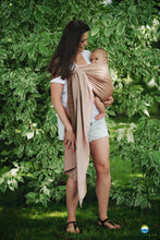 Load image into Gallery viewer, Little Frog Ring Sling - Foxy Cube - 78% combed cotton, 22% tencel/lyocell
