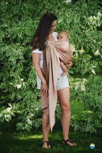Little Frog Ring Sling - Foxy Cube - 78% combed cotton, 22% tencel/lyocell