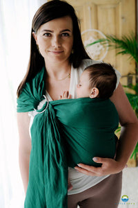 Little Frog Ring Sling - Pure Linen Pine - 100% linen