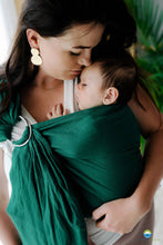 Load image into Gallery viewer, Little Frog Ring Sling - Pure Linen Pine - 100% linen
