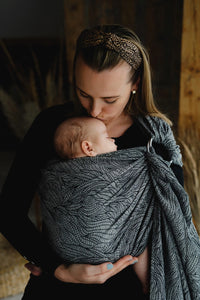 Little Frog Ringsjal - Linen Night Wildness - 75% kammad bomull, 25% linne