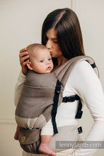 Load image into Gallery viewer, LennyLight Carrier - LITTLE HERRINGBONE CAFFE LATTE - 100% cotton
