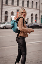 Laden Sie das Bild in den Galerie-Viewer, Onbu Baby Carrier - Heart2Heart Lagoon - 100% ekologisk bomull
