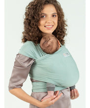 Laden Sie das Bild in den Galerie-Viewer, ISARA Strick-Babytragetuch - Frosty Green
