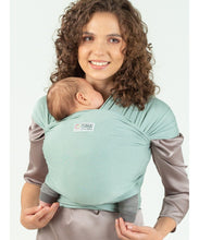 Laden Sie das Bild in den Galerie-Viewer, ISARA Strick-Babytragetuch - Frosty Green
