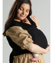 Laden Sie das Bild in den Galerie-Viewer, ISARA Strick-Babytragetuch - Onyx Black
