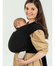 Laden Sie das Bild in den Galerie-Viewer, ISARA Strick-Babytragetuch - Onyx Black
