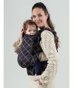 ISARA Preschooler Carrier - Diamonda Black - 100% ekologisk bomull