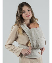 Laden Sie das Bild in den Galerie-Viewer, ISARA Quick Half Buckle Carrier - Cream Waffle - 100% ekologisk bomull
