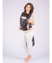 Ladda upp bild till gallerivisning, ISARA Quick Half Buckle Carrier - Diamonda Black - 100% ekologisk bomull
