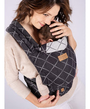 Ladda upp bild till gallerivisning, ISARA Quick Half Buckle Carrier - Diamonda Black - 100% ekologisk bomull
