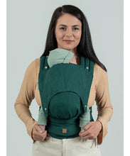 Load image into Gallery viewer, ISARA Quick Half Buckle Carrier - Evergreen Linen - 100% linne
