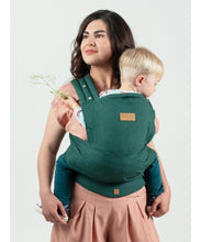 Laden Sie das Bild in den Galerie-Viewer, ISARA Quick Half Buckle Carrier - Evergreen Linen - 100% linne
