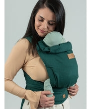 Laden Sie das Bild in den Galerie-Viewer, ISARA Quick Half Buckle Carrier - Evergreen Linen - 100% linne
