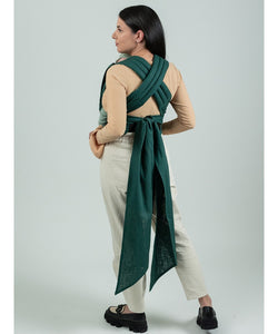 ISARA Quick Half Buckle Carrier - Evergreen Linen - 100% linne