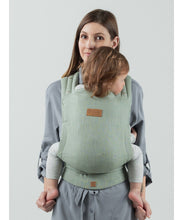 Load image into Gallery viewer, ISARA Quick Half Buckle Carrier - Sage Green Linen - 100% linne
