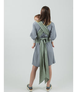 ISARA Quick Half Buckle Carrier - Sage Green Linen - 100% linne