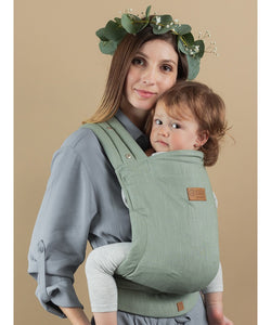 ISARA Quick Half Buckle Carrier - Sage Green Linen - 100% linne