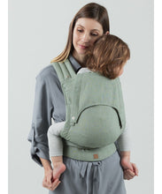 Load image into Gallery viewer, ISARA Quick Half Buckle Carrier - Sage Green Linen - 100% linne
