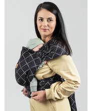 Laden Sie das Bild in den Galerie-Viewer, ISARA QuickTie Carrier - Diamonda Black - 100% ekologisk bomull
