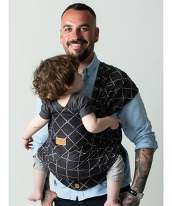 ISARA QuickTie Carrier - Diamonda Black - 100% ekologisk bomull