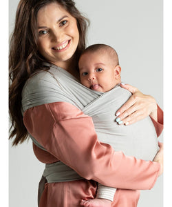 ISARA Strick-Babytragetuch - Silver Grey