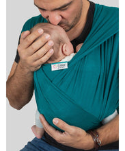 Laden Sie das Bild in den Galerie-Viewer, ISARA Strick-Babytragetuch - Teal
