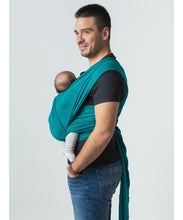 Laden Sie das Bild in den Galerie-Viewer, ISARA Strick-Babytragetuch - Teal
