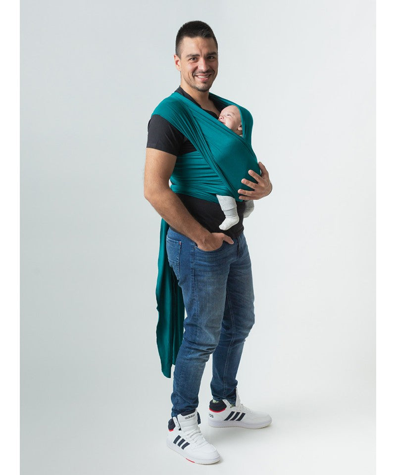 ISARA Strick-Babytragetuch - Teal