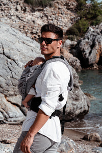 Flip X Baby Carrier - Heart2Heart Stone - 100% ekologisk bomull
