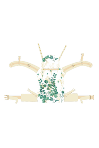 Flip Baby Carrier - Golden Eucalyptus - 59% organic cotton, 40% bamboo viscose, 1% polyester