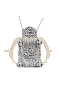 Onbu Baby Carrier - Om Shanti Latte Macchiato - 48% ekologisk bomull, 26 % bambuviskos, 26% modal