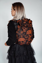 Load image into Gallery viewer, Onbu Baby Carrier - Skulls x Florian - 56% bamboo viscose, 41% organic cotton, 2% lurex, 1% polyester
