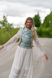TaiTai Baby Carrier - Just Mint - 100% ekologisk bomull