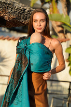 Load image into Gallery viewer, KOKADI Ring Sling - Mandala Mermaid - 50% bamboo viscose, 49% organic cotton, 1% polyester
