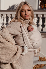 Load image into Gallery viewer, KOKADI Woven Baby Wrap - Heart2Heart Cream - 100% organic cotton
