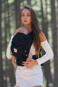 Flip Baby Carrier - Safari Black Beauty - 50% ekologisk bomull, 50% bambu viskos