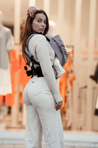 Flip X Baby Carrier - Heart2Heart Stone - 100% ekologisk bomull