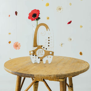 Lilly the Lama - wooden Montessori lacing toy