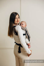 Ladda upp bild till gallerivisning, LennyLight Carrier - LITTLE HERRINGBONE BABY CAFFE LATTE - 100% bomull
