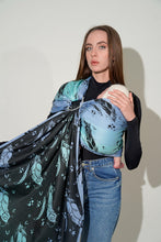 Load image into Gallery viewer, KOKADI Ring Sling - Blue Niyaha Reloaded - 68% organic cotton, 32% bamboo viscose
